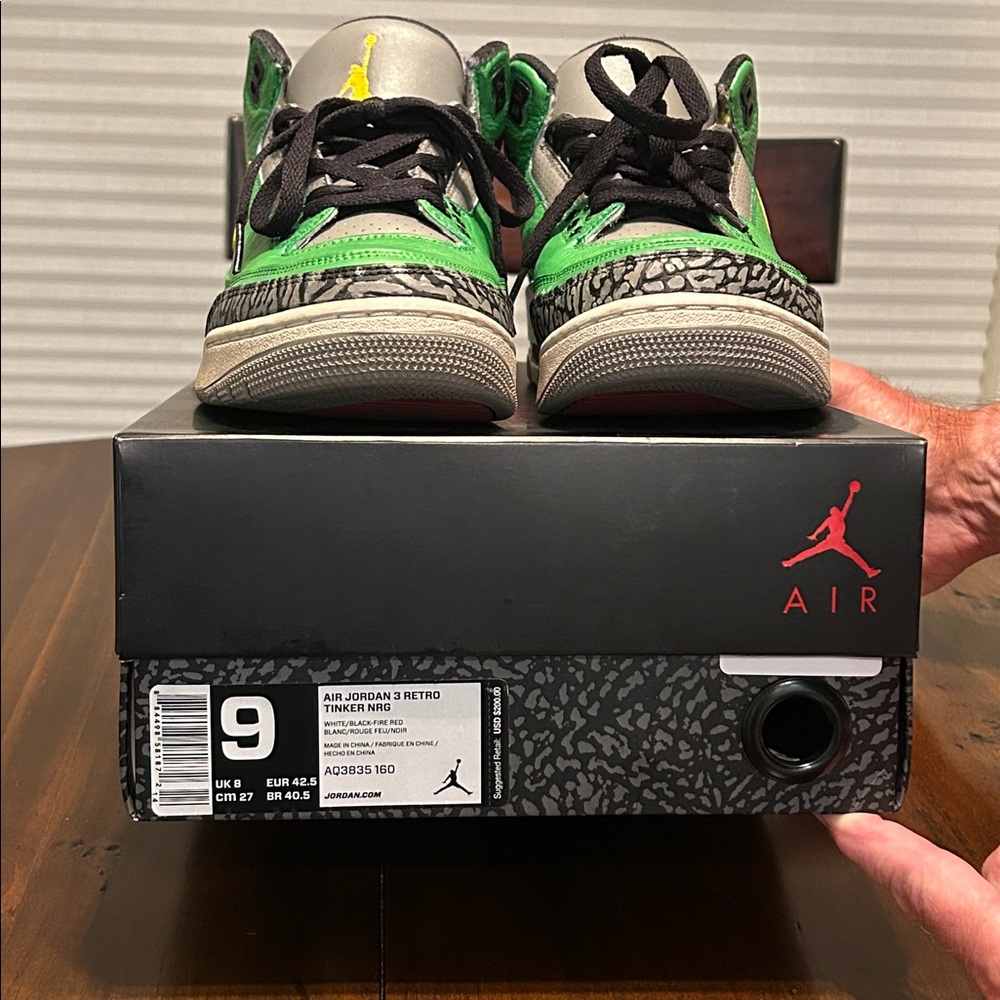 Nike Jordan 3 Tinker Hatfield NRG Custom Painted Basketball Shoes - Picture 6 of 7